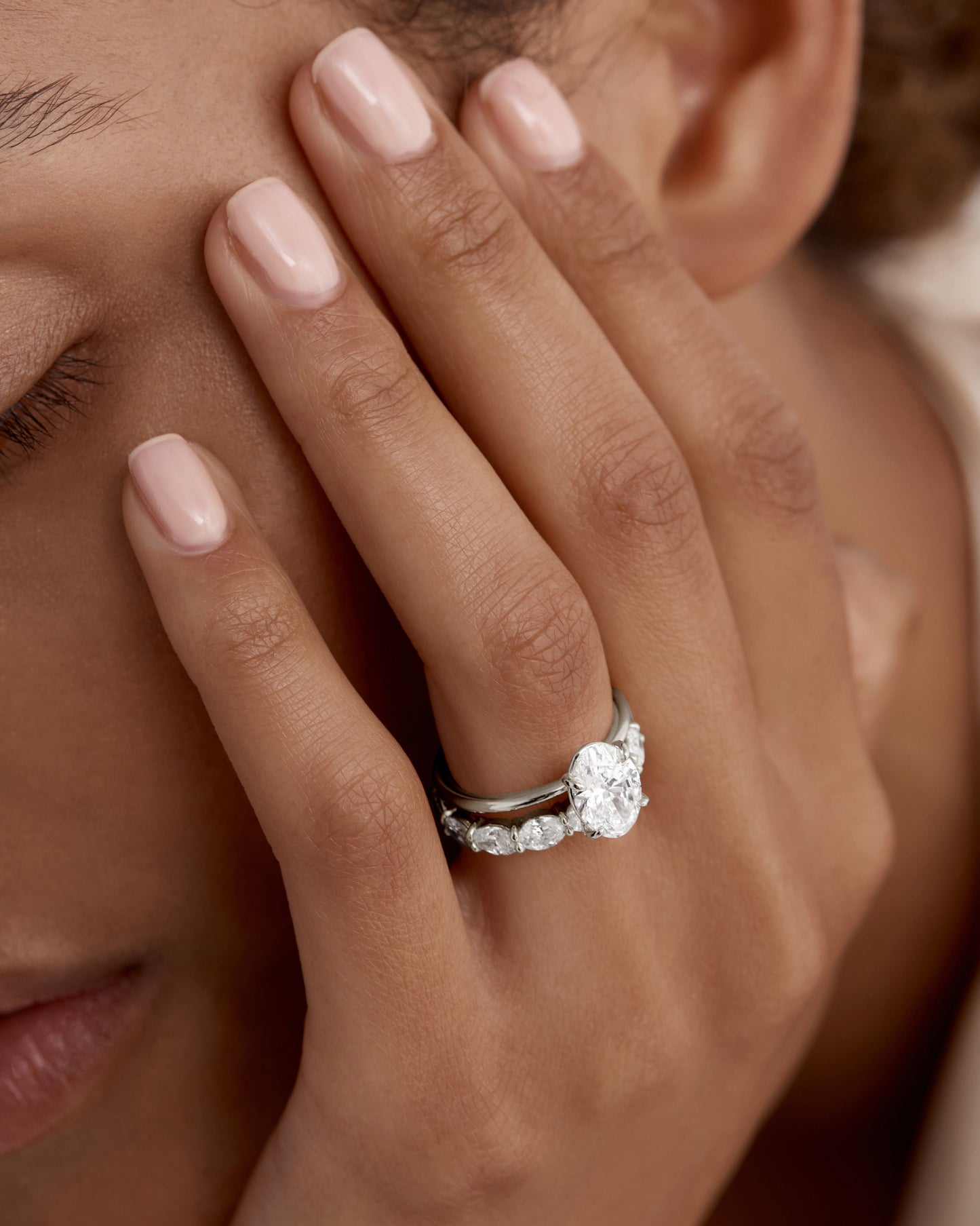 2.0 CT Oval Lab Grown Diamond Solitaire  Engagement Ring 5
