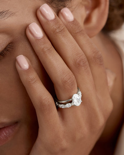 2.0 CT Oval Lab Grown Diamond Solitaire  Engagement Ring 5