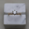 Load image into Gallery viewer, 1 CT Round Lab-Grown Diamond Pave Engagement Ring
