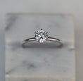 Load image into Gallery viewer, Radiant 0.75 CT Round Lab-Grown Diamond Solitaire Engagement Ring
