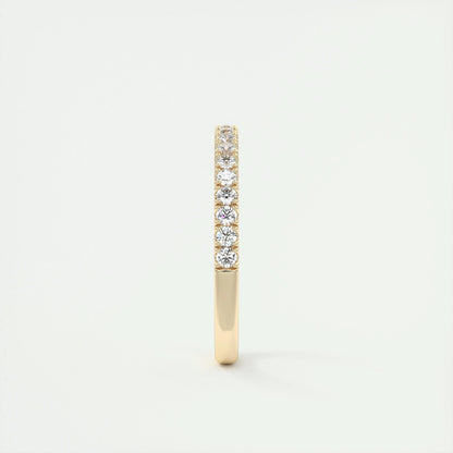0.38 CT Round Half Eternity CVD EF/VVS Diamond Wedding Band 11