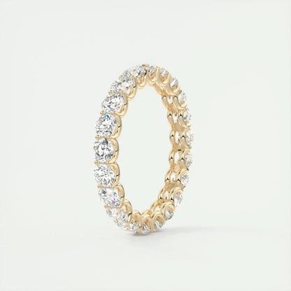 2.1 CT Round Full Eternity CVD EF/VVS Diamond Wedding Band 9