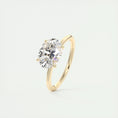 Load image into Gallery viewer, 2.0 CT Oval Lab Grown Diamond  Solitaire East West Engagement Ring
