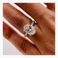 Load image into Gallery viewer, 2.81ct Oval E- VS Pave Diamond Engagement Ring
