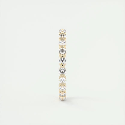0.69 CT Round Full Eternity CVD EF/VVS Diamond Wedding Band 8