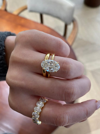 Solitaire-Oval Lab Grown Diamond Engagement Ring