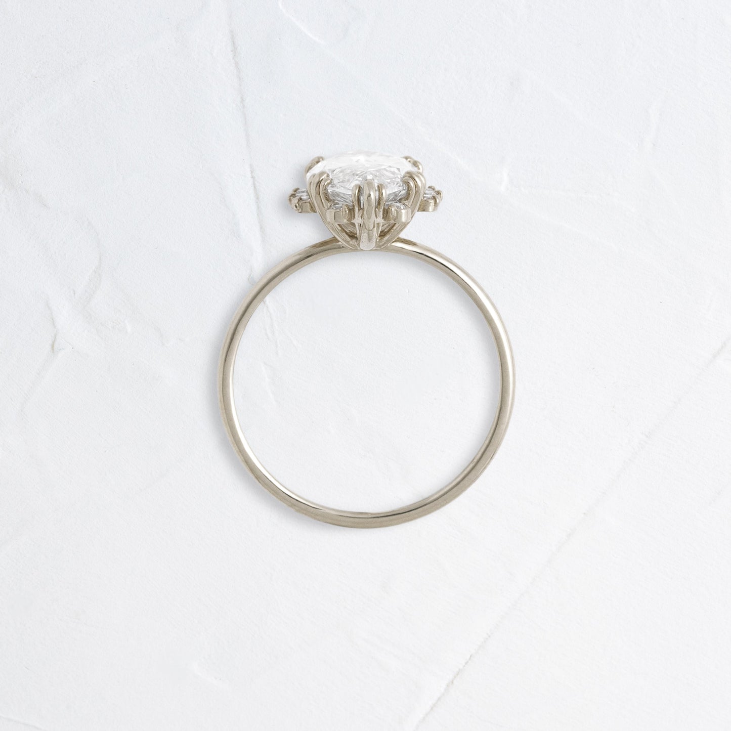 Halo & Triple Prong Style-Marquise Lab Grown Diamond Engagement Ring