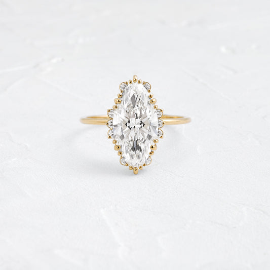 Solitaire-Oval Lab Grown Diamond Engagement Ring