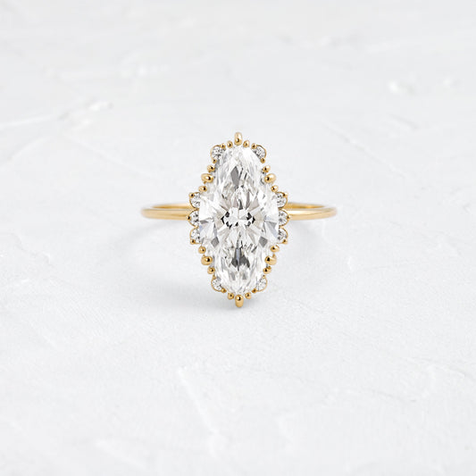 Solitaire-Oval Lab Grown Diamond Engagement Ring