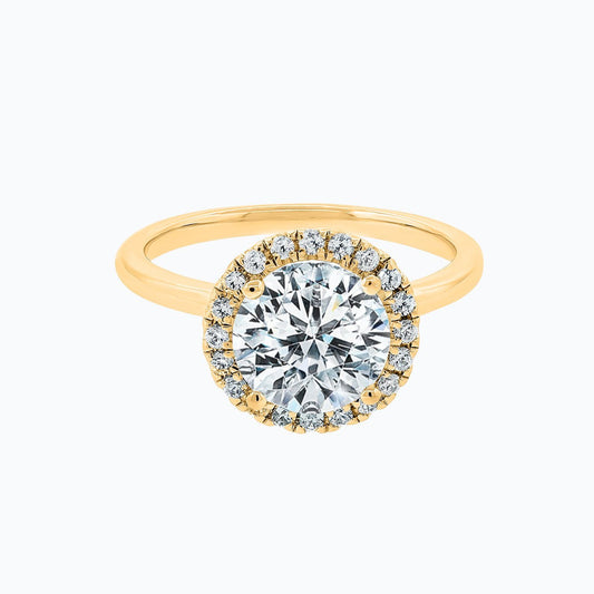 2.0 CT Round Lab-Grown Diamond Halo Engagement Ring 1