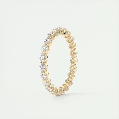 0.69 CT Round Full Eternity CVD EF/VVS Diamond Wedding Band 7