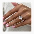 Load image into Gallery viewer, 2.5ct Oval E- VS Pave Diamond Engagement Ring
