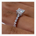 Load image into Gallery viewer, 1.5ct Princess F- VS Pave Diamond Engagement Ring
