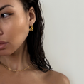 Load image into Gallery viewer, Golden Wave Hoop Earrings
