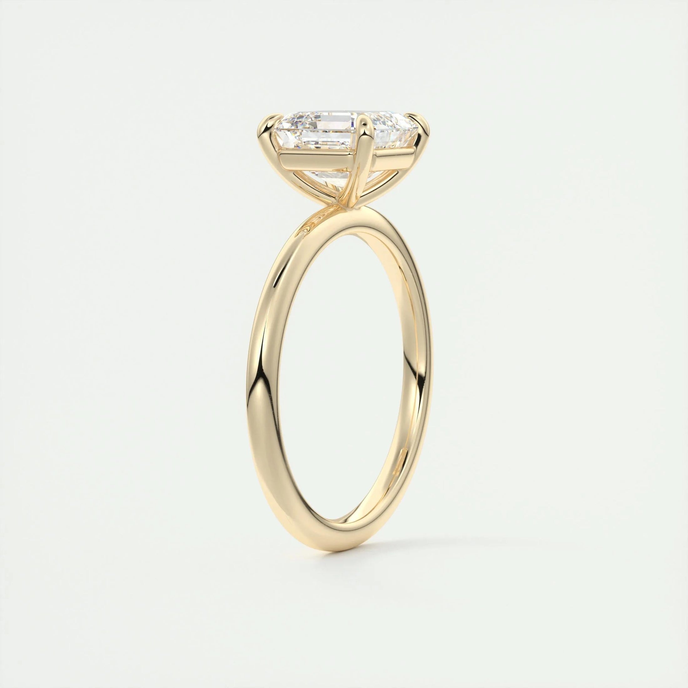 Radiant 2.0 CT Asscher-Cut Lab-Grown Diamond Solitaire Ring