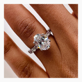 Load image into Gallery viewer, 2.79ct Oval E- VS Pave Diamond Engagement Ring
