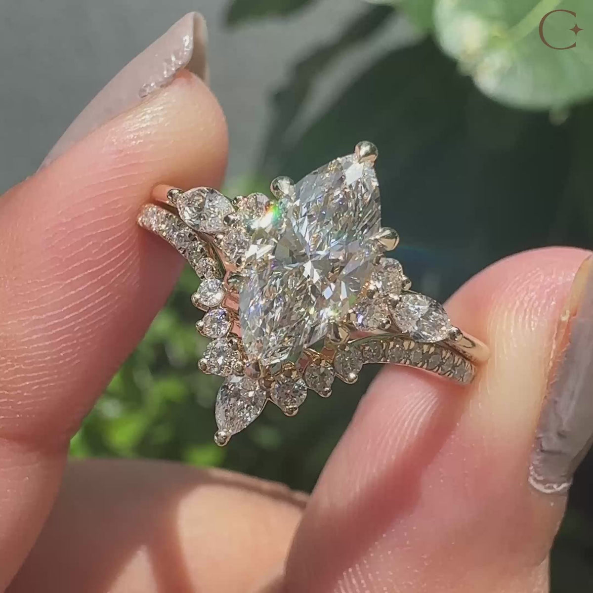 Solitaire Cathedral- 1.8 CT Cushion Lab Grown Diamond Wedding Band