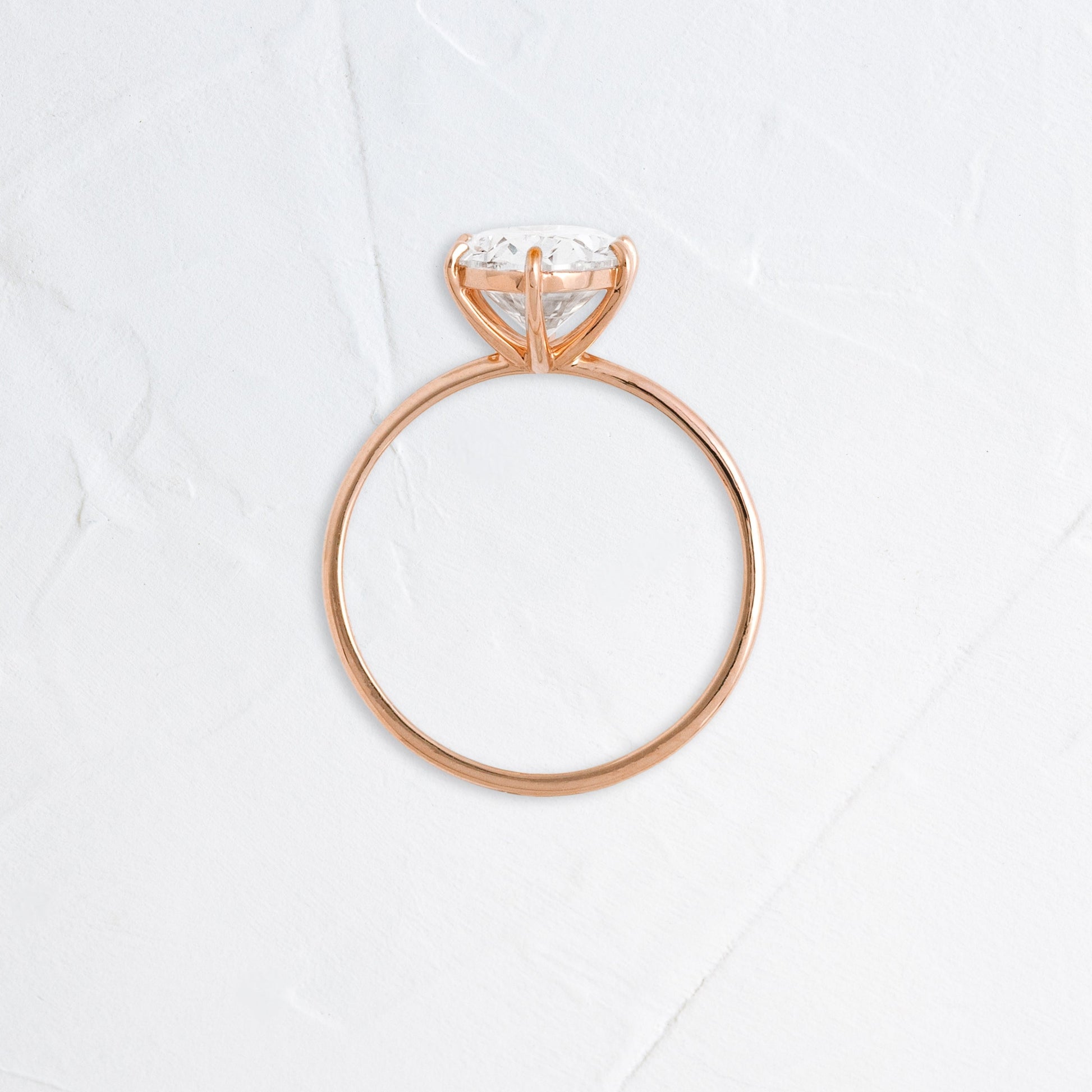 Solitaire-Oval Lab Grown Diamond Engagement Ring