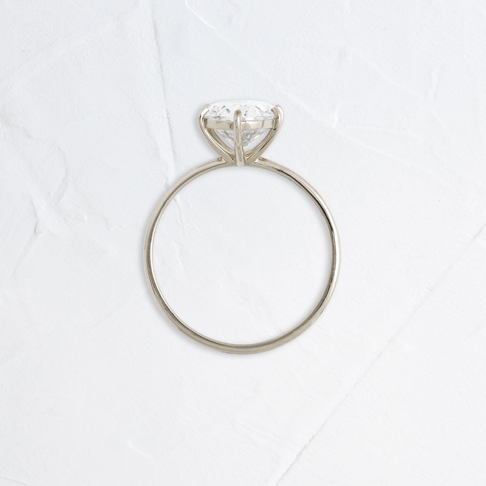 Solitaire-Oval Lab Grown Diamond Engagement Ring
