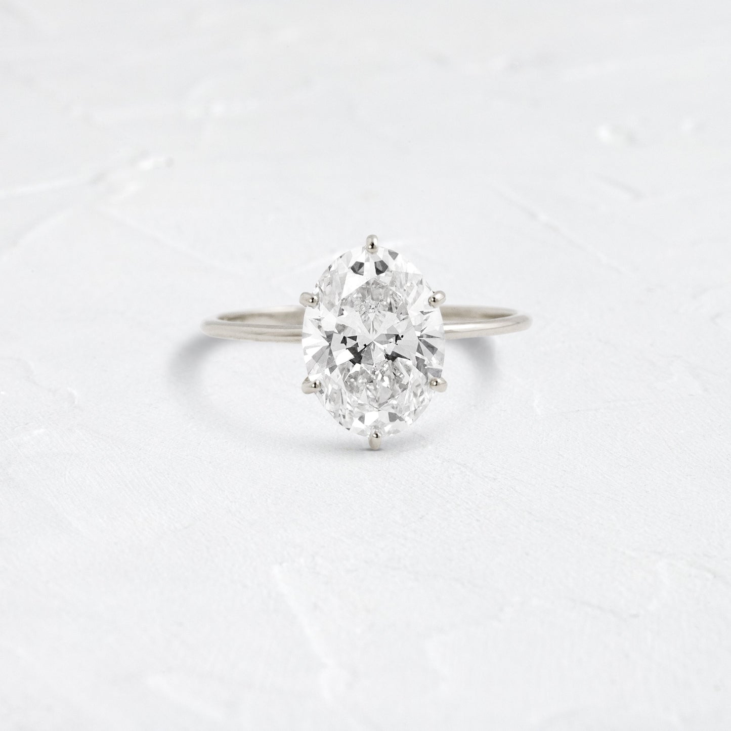 Solitaire-Oval Lab Grown Diamond Engagement Ring
