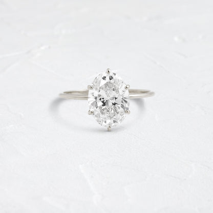 Solitaire-Oval Lab Grown Diamond Engagement Ring