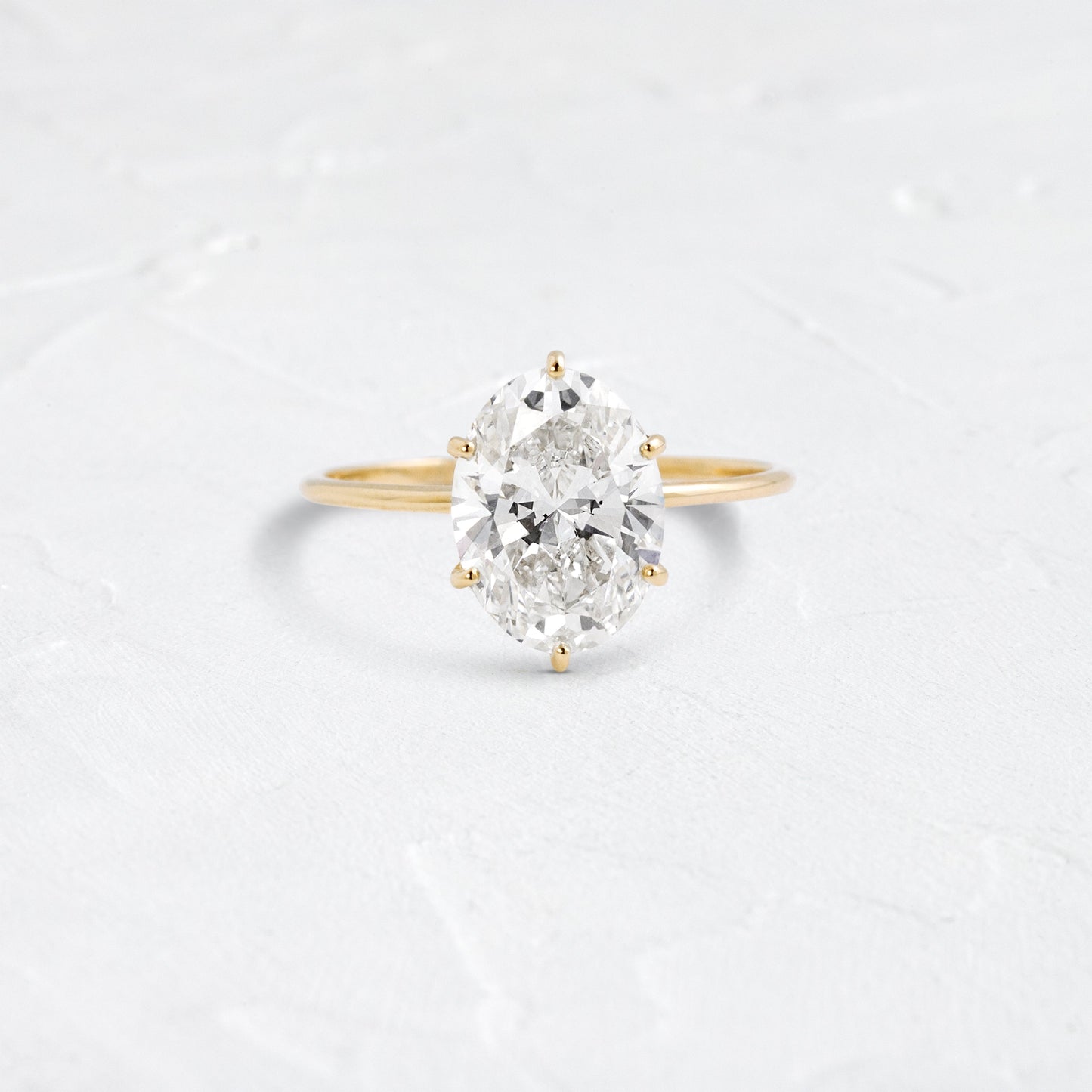Solitaire-Oval Lab Grown Diamond Engagement Ring