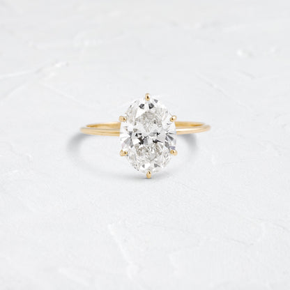 Solitaire-Oval Lab Grown Diamond Engagement Ring