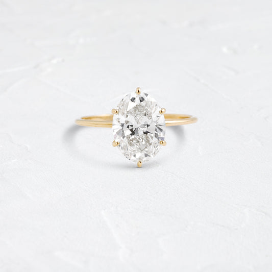 Solitaire-Oval Lab Grown Diamond Engagement Ring