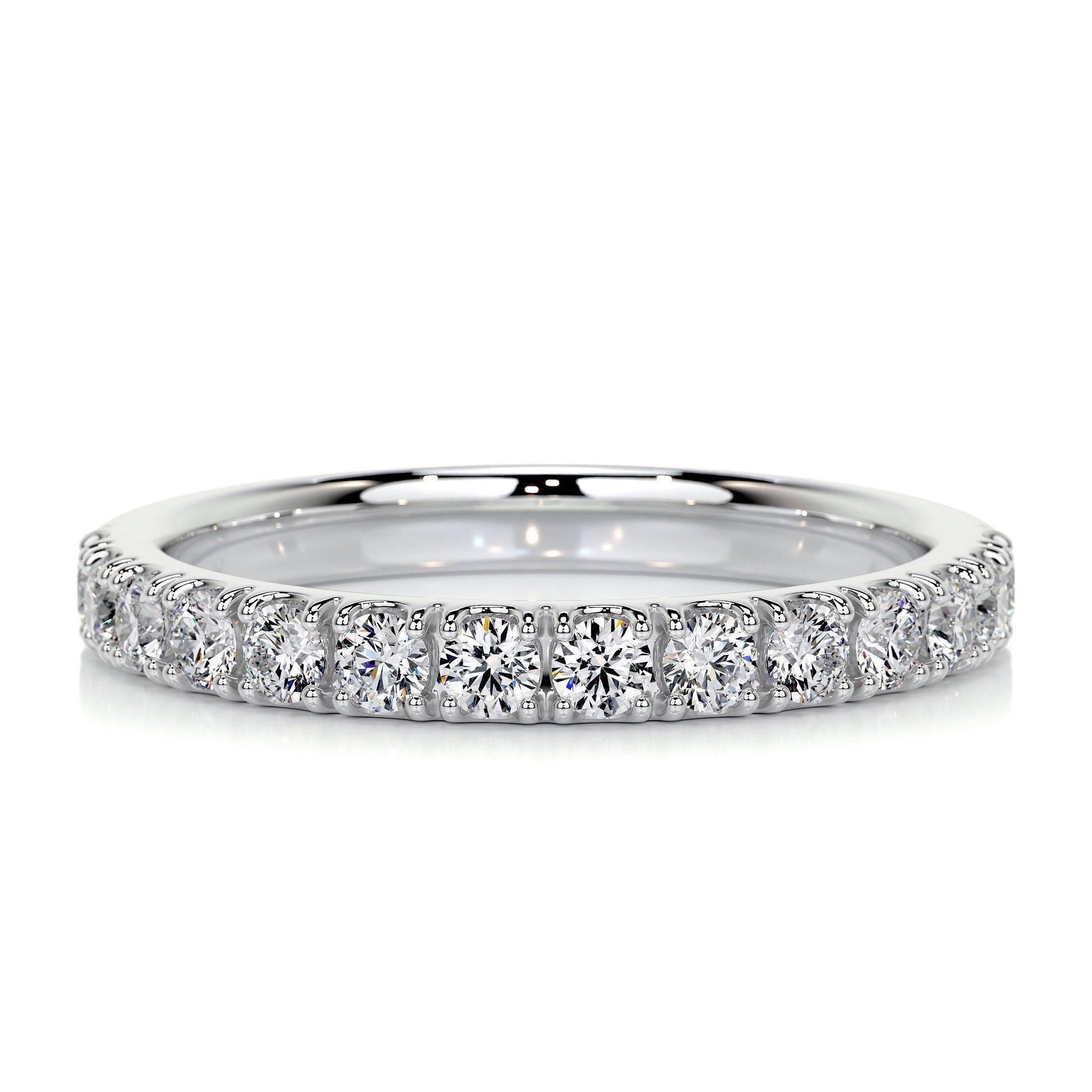 0.5ct Round EF- VVS Diamond Half Eternity Wedding Band