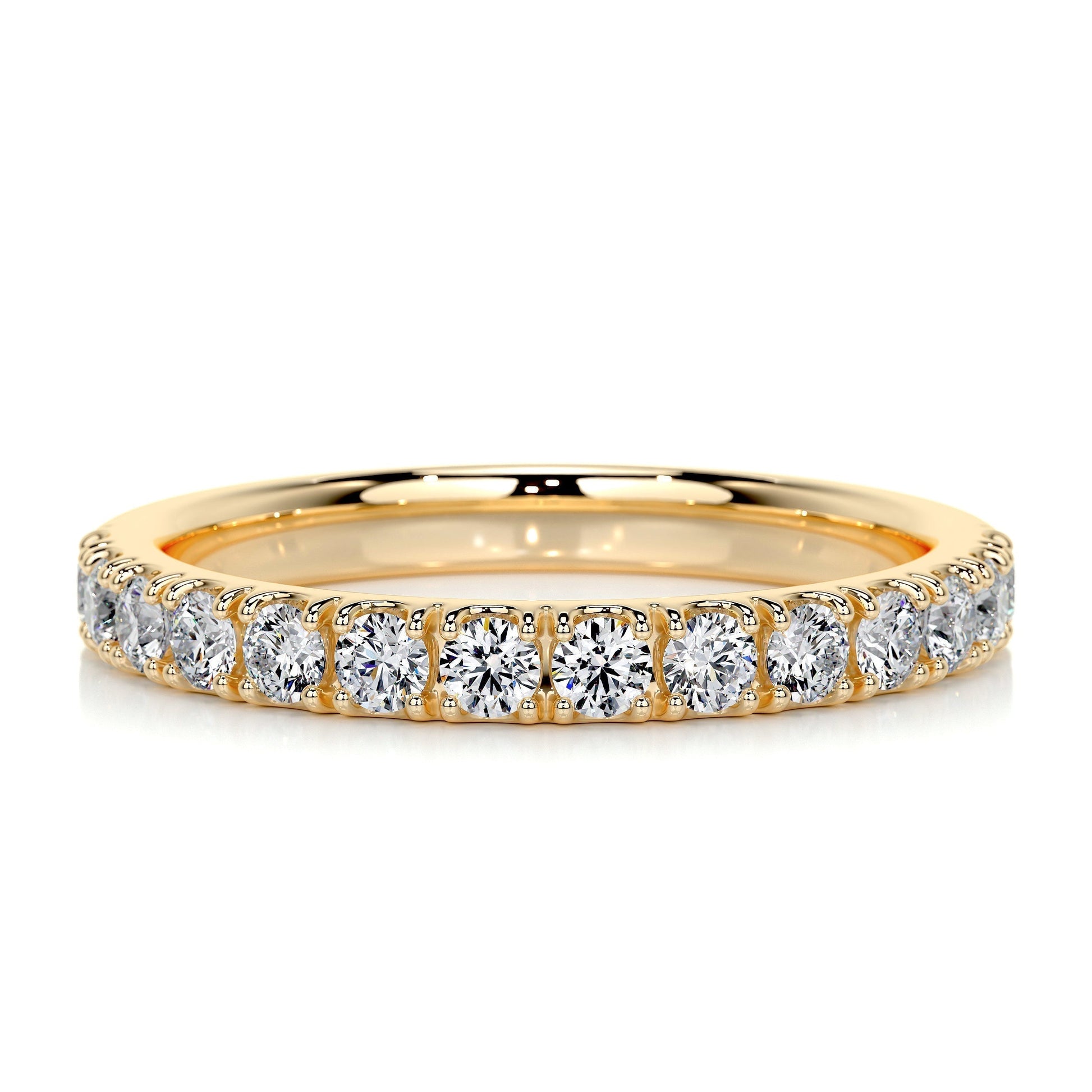 0.5 Carat Round Lab Grown Diamond Half Eternity Wedding Band 1