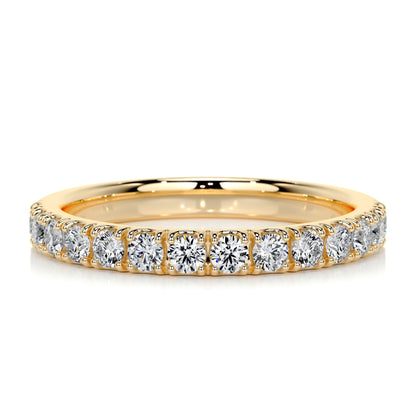 0.5 Carat Round Lab Grown Diamond Half Eternity Wedding Band 1