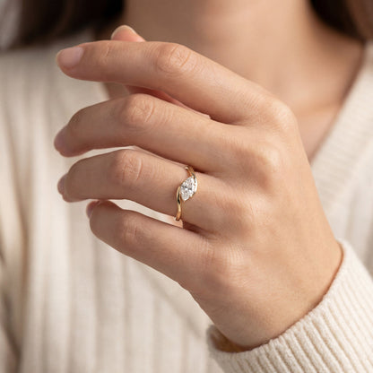 Solitaire Cathedral- 1.8 CT Cushion Lab Grown Diamond Wedding Band
