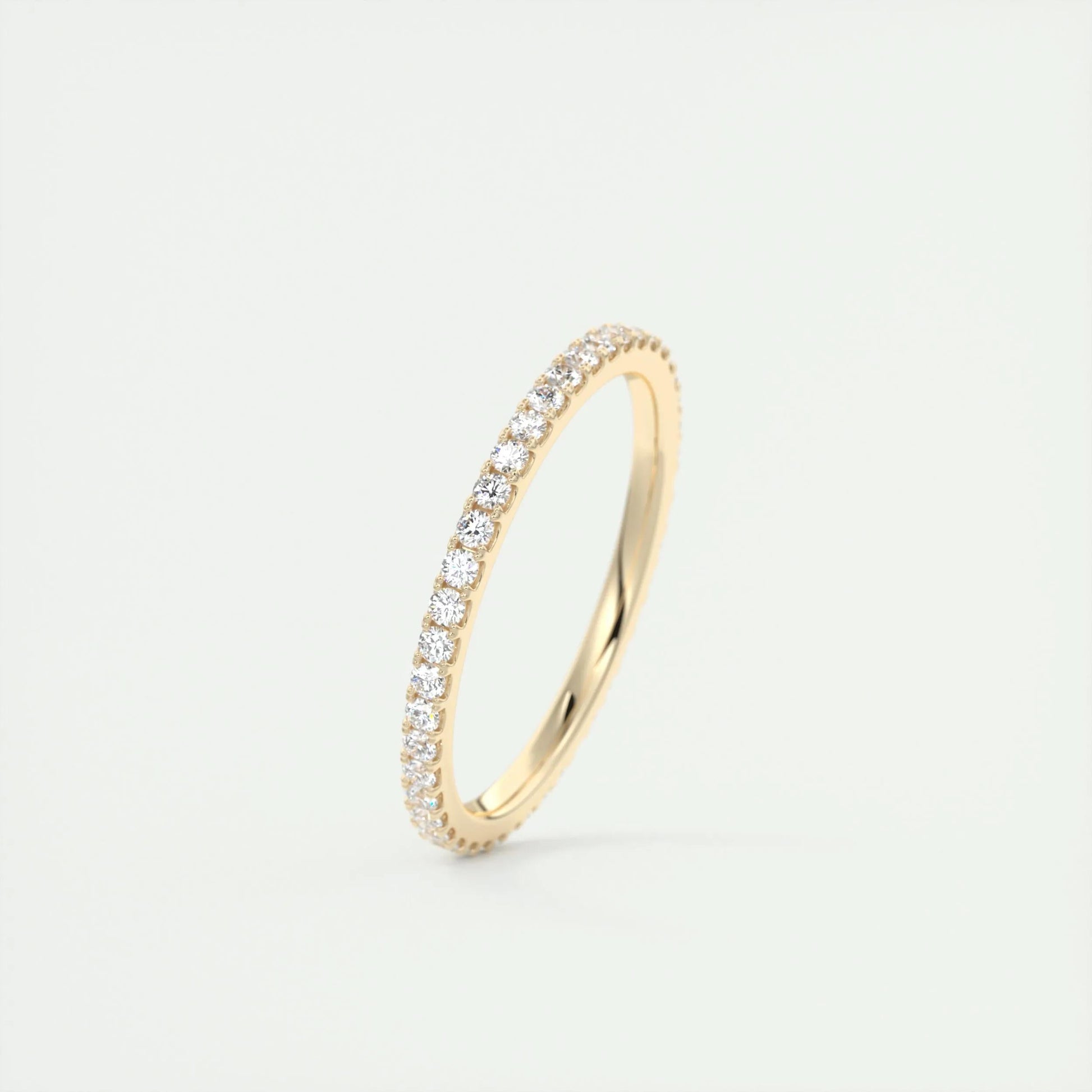 0.36 CT Round Full Eternity CVD EF/VVS Diamond Wedding Band 8