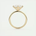 Load image into Gallery viewer, 2.0 CT Princess Cut Lab Grown Diamond East West Solitaire Engagement Ring
