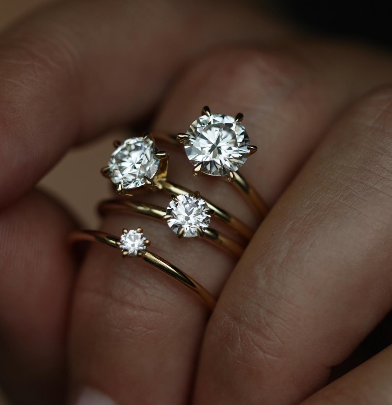 1.5 CT Round Lab-Grown Diamond Solitaire Engagement Ring in Elegant Gold Setting 7