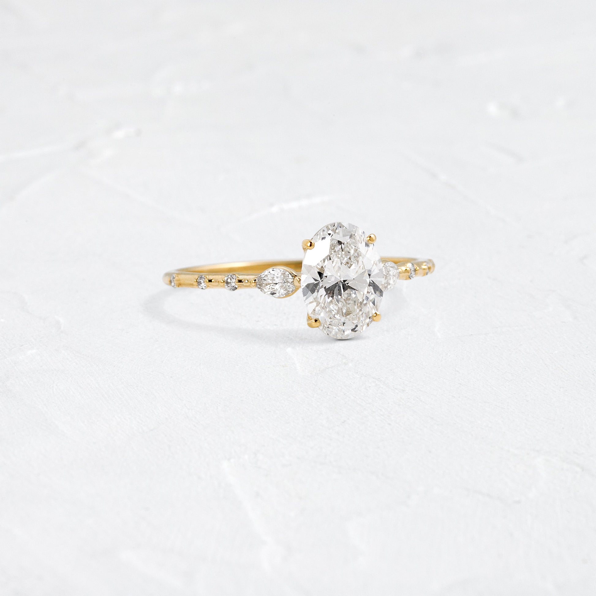 Solitaire-Oval Lab Grown Diamond Engagement Ring