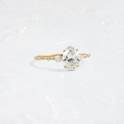 Solitaire-Oval Lab Grown Diamond Engagement Ring