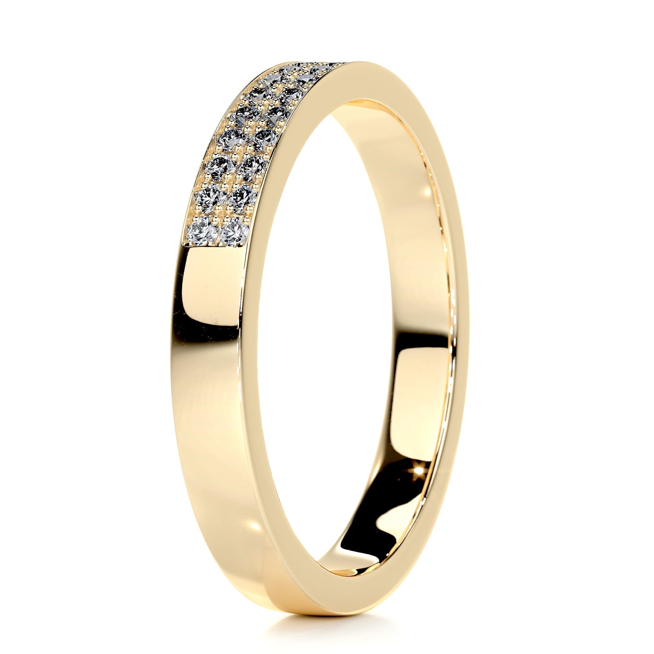 0.2ct Round EF- VVS Diamond Half Eternity Wedding Band