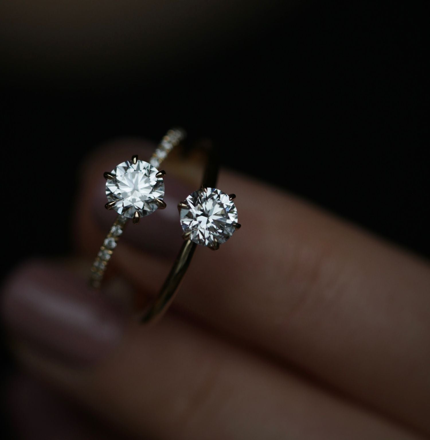 Eternal Elegance: 0.70 CT Round Lab-Grown Diamond Pave Engagement Ring 5
