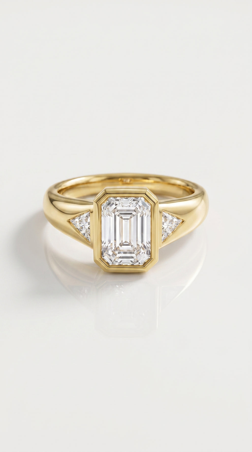 Solitaire Cathedral- 1.8 CT Cushion Lab Grown Diamond Wedding Band