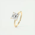 Load image into Gallery viewer, Radiant 2.0 CT Princess Cut Lab Grown Diamond Solitaire Ring
