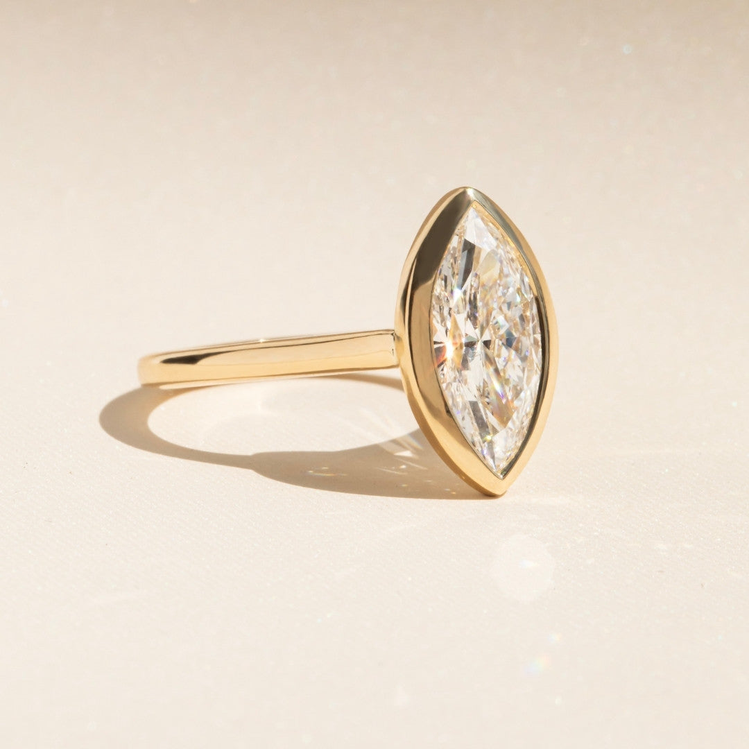 Solitaire-Oval Lab Grown Diamond Engagement Ring