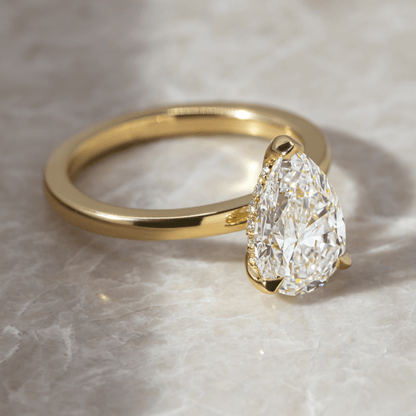 Solitaire-Oval Lab Grown Diamond Engagement Ring