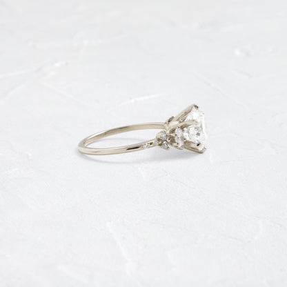 Cluster-Round Lab Grown Diamond Engagement Ring