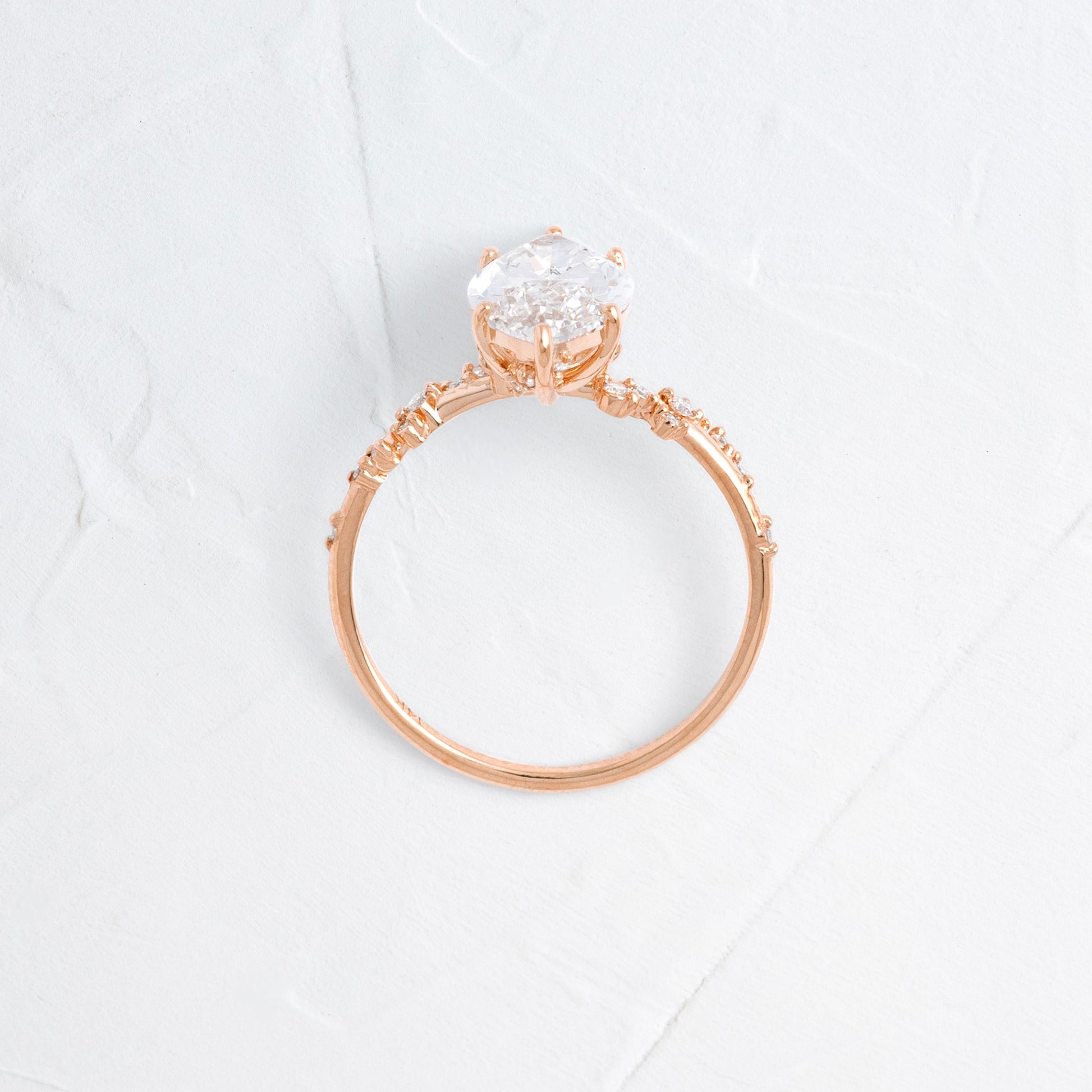 Solitaire-Oval Lab Grown Diamond Engagement Ring