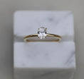 Load image into Gallery viewer, 0.50 CT Oval Lab-Grown Diamond Solitaire Engagement Ring
