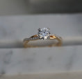 Load image into Gallery viewer, 0.89 CT Round Lab-Grown Diamond Twisted Pave Engagement Ring
