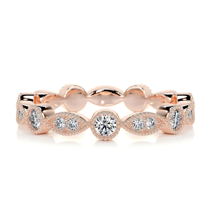 0.5 CT Round Full Eternity CVD EF/VVS Diamond Wedding Band 15
