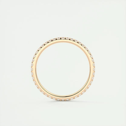 0.36 CT Round Full Eternity CVD EF/VVS Diamond Wedding Band 9