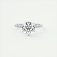 Load image into Gallery viewer, Eternal Radiance: 2.0 CT Round Lab Grown Diamond Pave Engagement Ring
